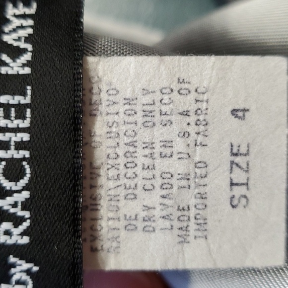 ARIANNA BY Rachel Kaye gray/black gown. Size 4, eligant, chiffon over sa… - Picture 10 of 11